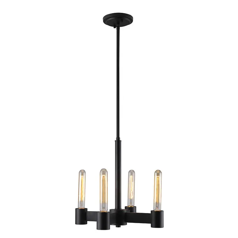Broyles Four Light Chandelier Matte Black