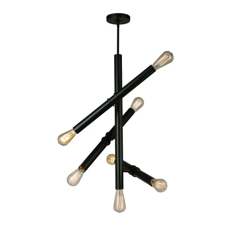 Drucker Seven Light Pendant Black