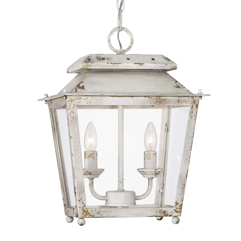 Abingdon Two Light Mini Pendant Antique Ivory