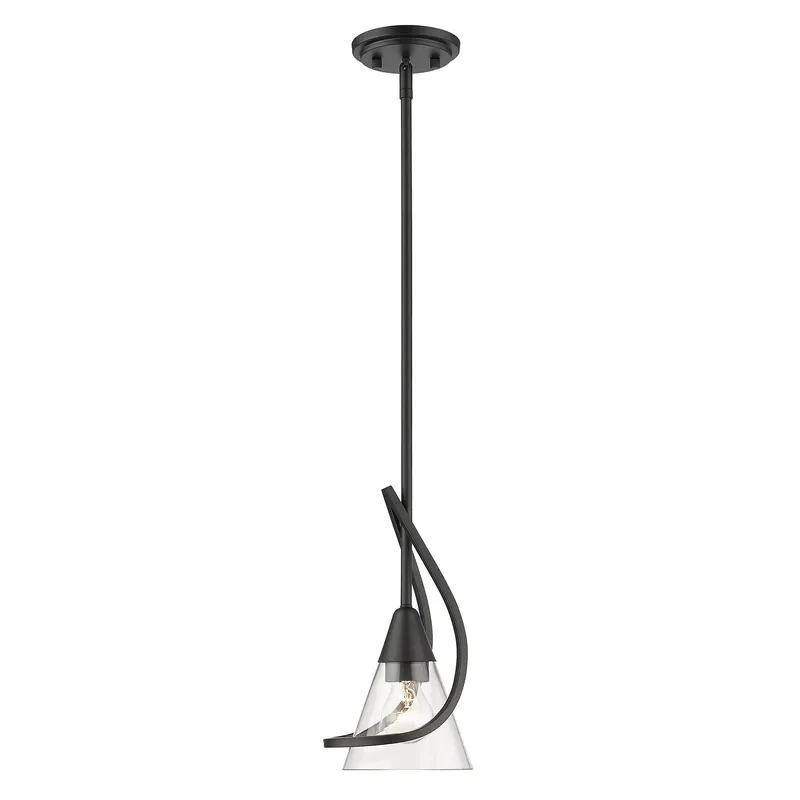 Olympia One Light Mini Pendant Matte Black