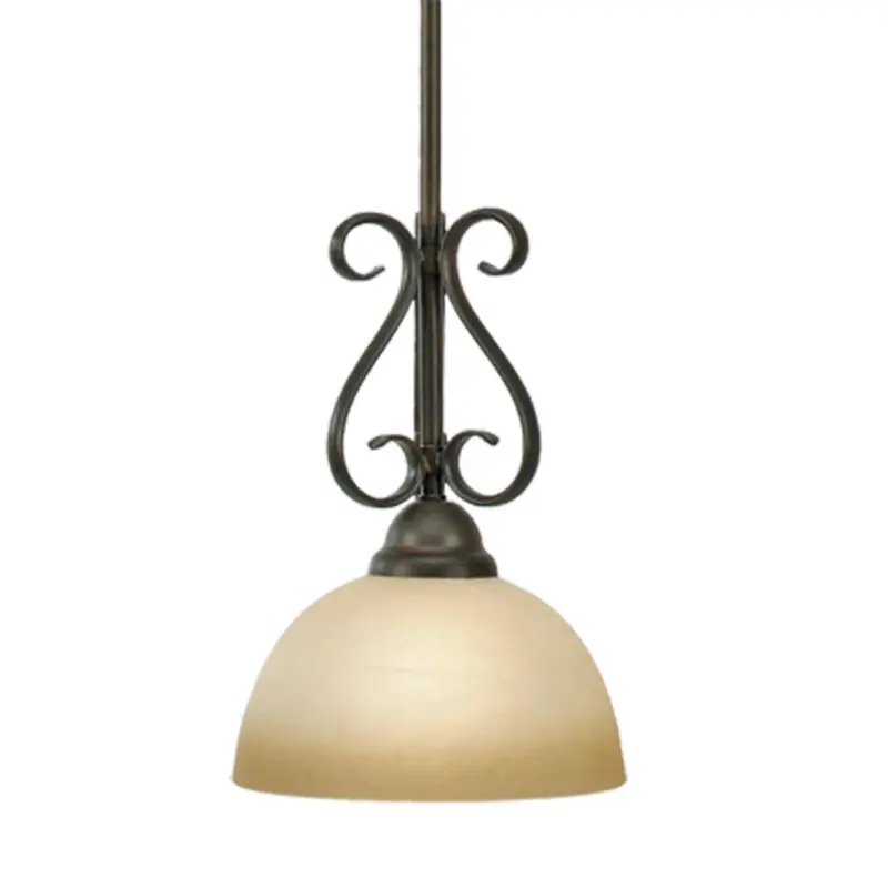 Riverton One Light Mini Pendant Peppercorn