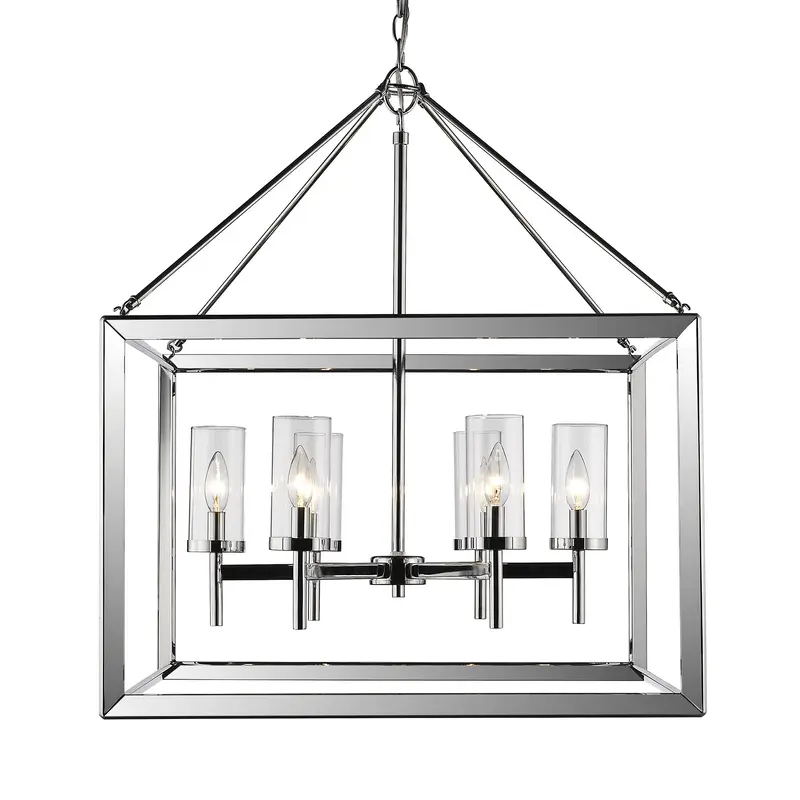 Smyth Six Light Chandelier Chrome