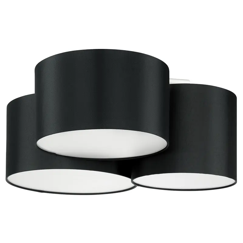 Pastore Three Light Ceiling Mount Black