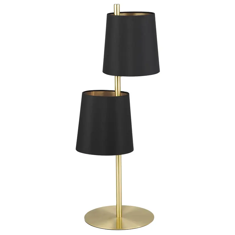 Almeida Two Light Table Lamp Brushed Brass
