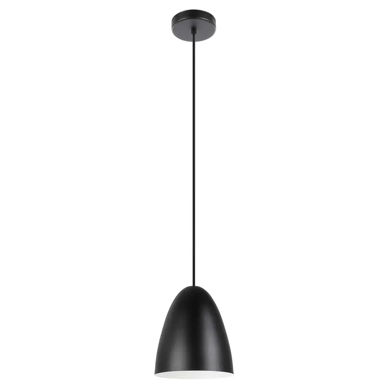 Sarabia One Light Pendant Matte Black, Matte White