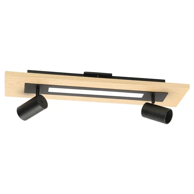 Torrestralle LED Fixed Track Light Wood & Black