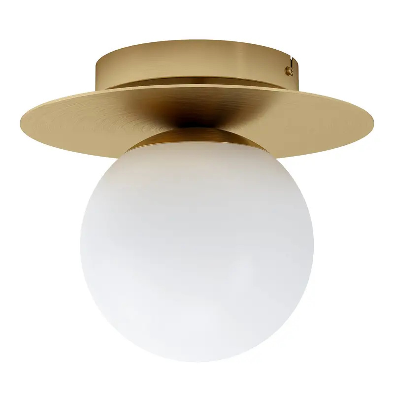 Arenales One Light Ceiling Mount Brushed Brass