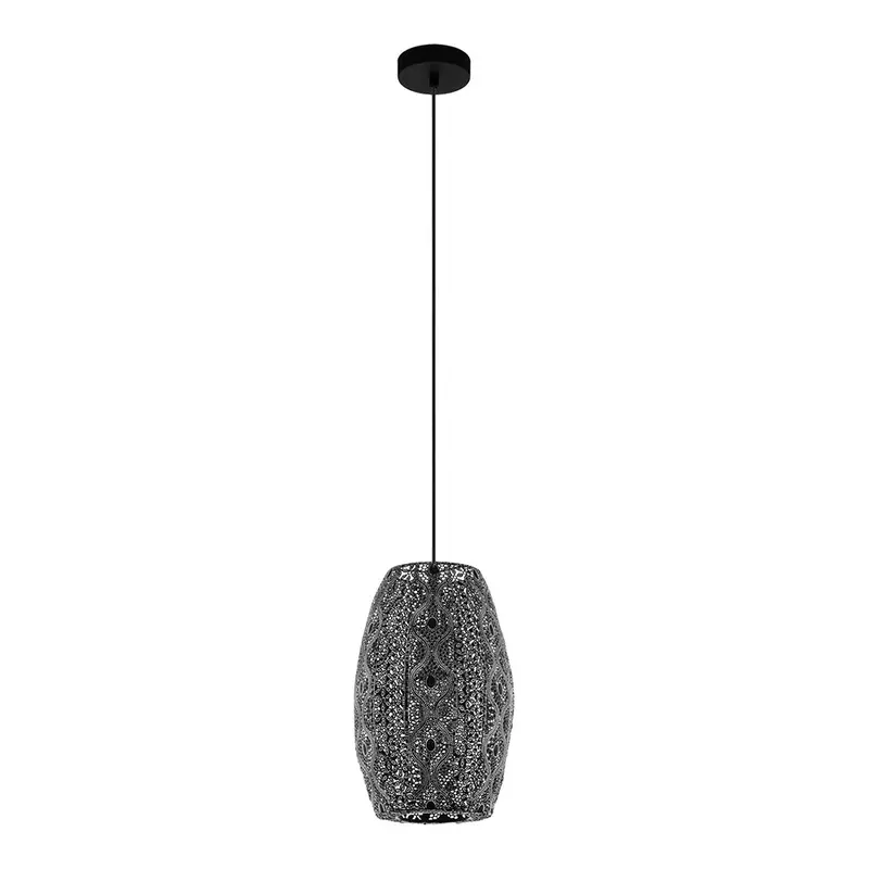 Riyadh One Light Pendant Antique Black