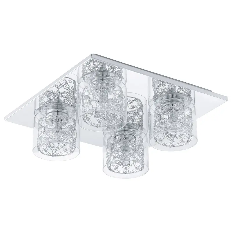 Pianella Four Light Ceiling Mount Chrome