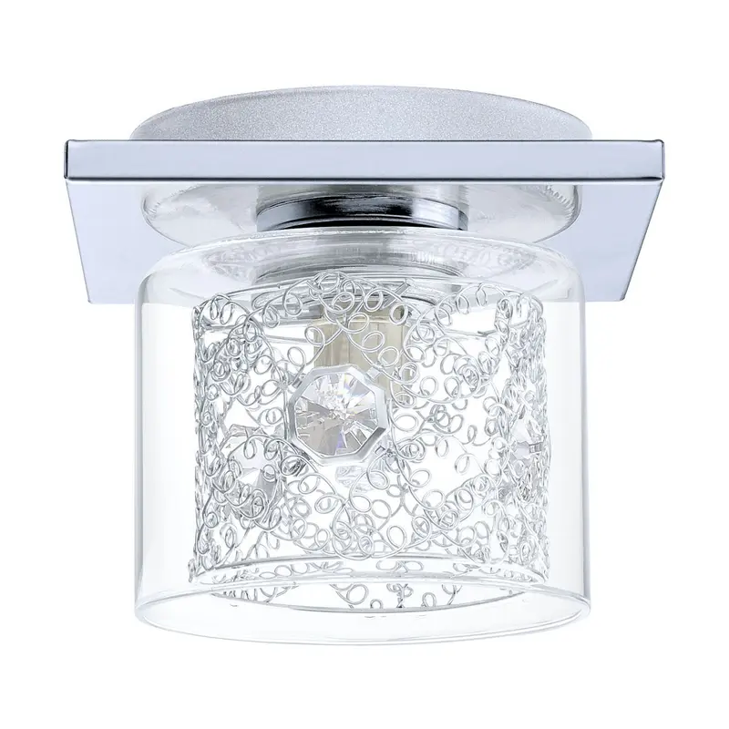 Pianella One Light Ceiling Mount Chrome