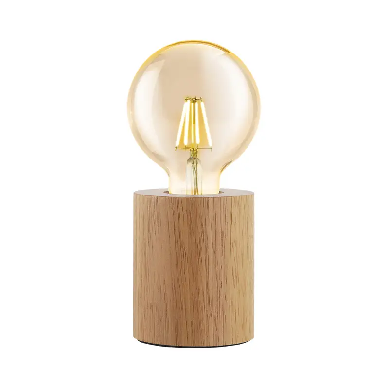 Turialdo One Light Table Lamp Natural Wood