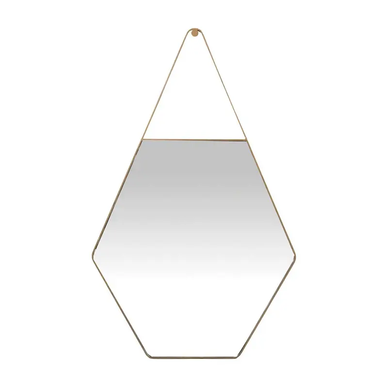 Lovell Mirror Brushed Antique Gold