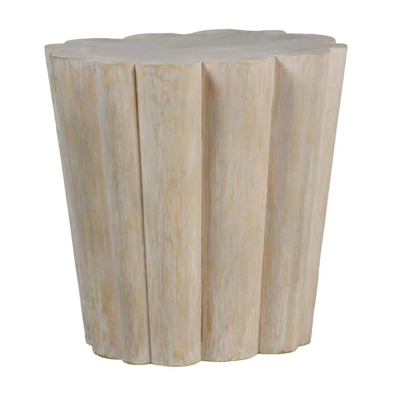 Bree Side Table White Washed Wood Grain