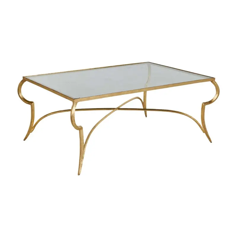 Evelina Coffee Table Royale Leaf|Tempered Glass