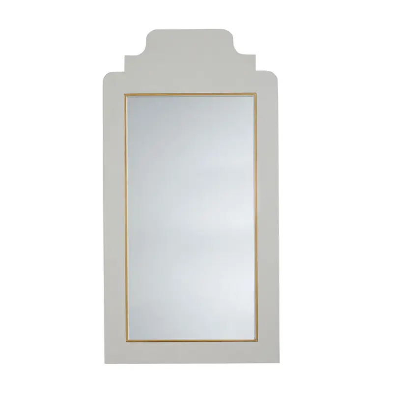 Nora Mirror Alabaster Faux Shagreen