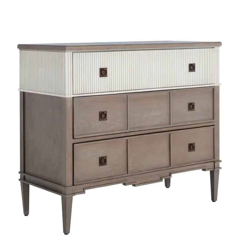 Winslet Chest Sesame White|Cerused Natural Gray|Antique Bronze