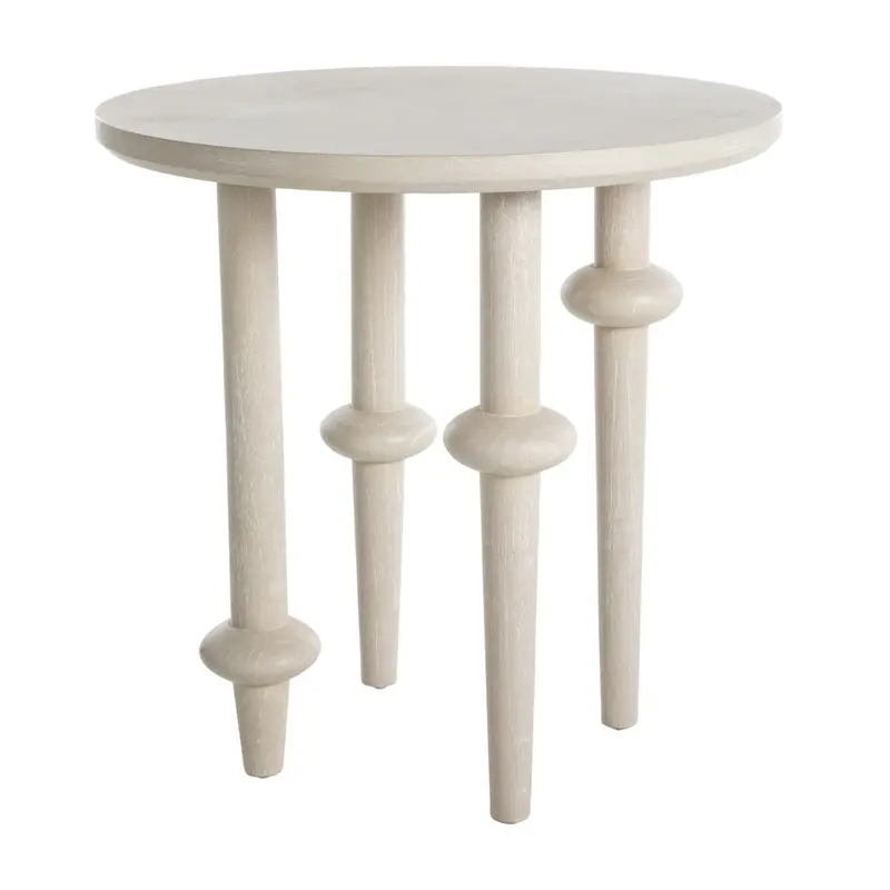 Aba Side Table Cerused White