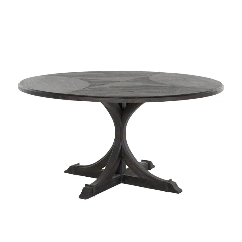 Adams Dining Table Cerused Forest Black