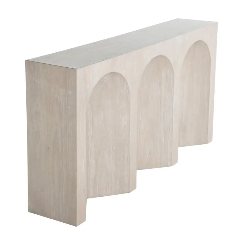 Arlee Console Table Cerused Light Natural