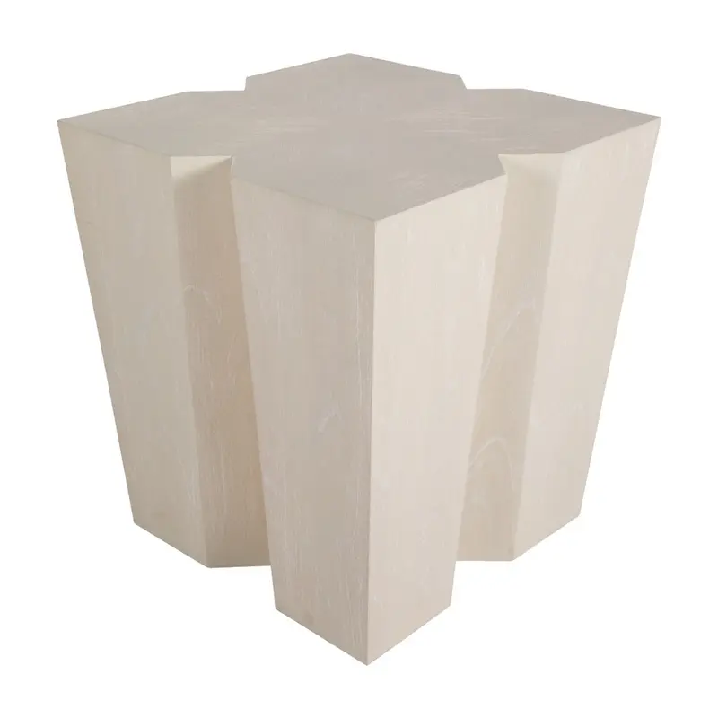 Arthur Side Table Cerused White