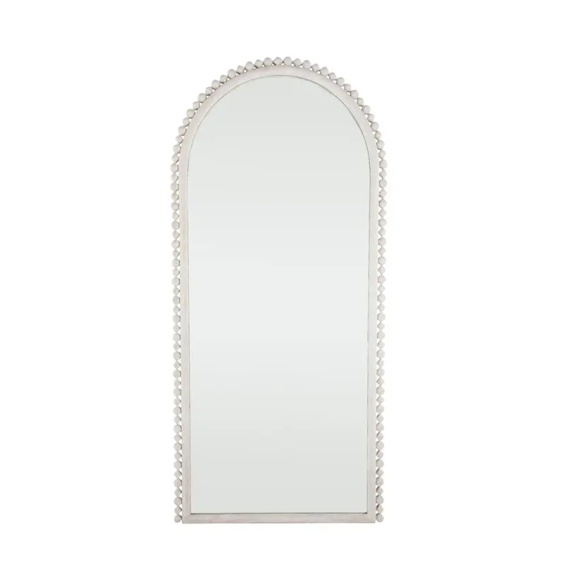 Belle Mirror Distressed White|Clear Mirror