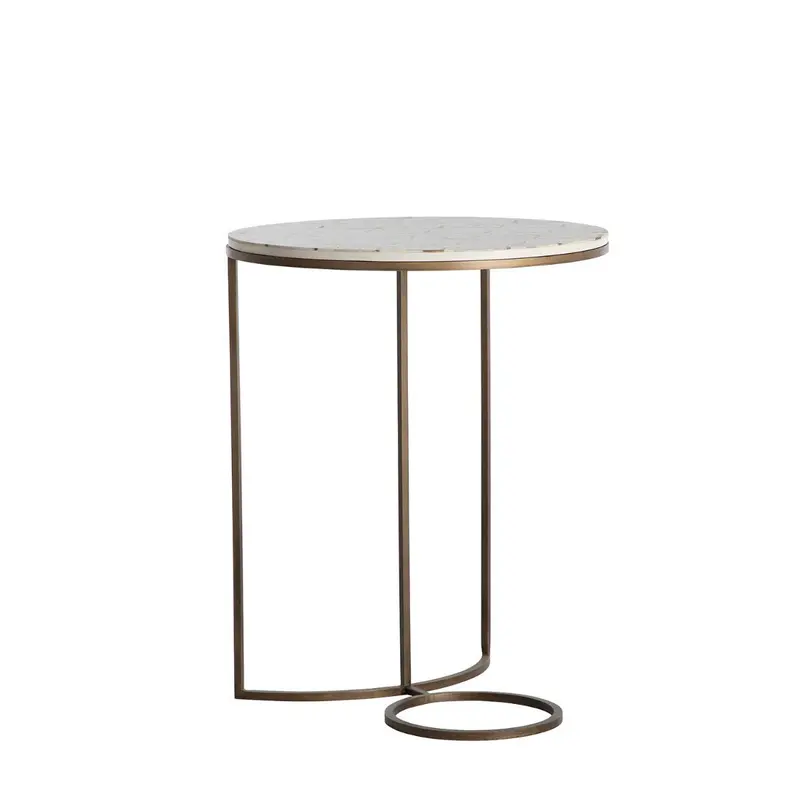 Emma C Table Muted Bronze|Bone Ivory