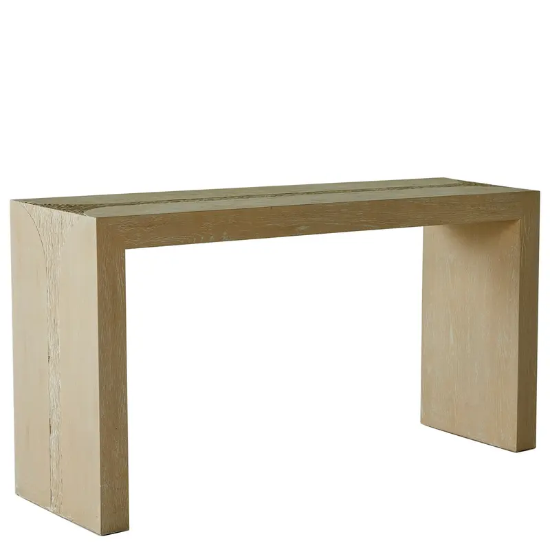 Grafton Console Table Cerused Light Natural