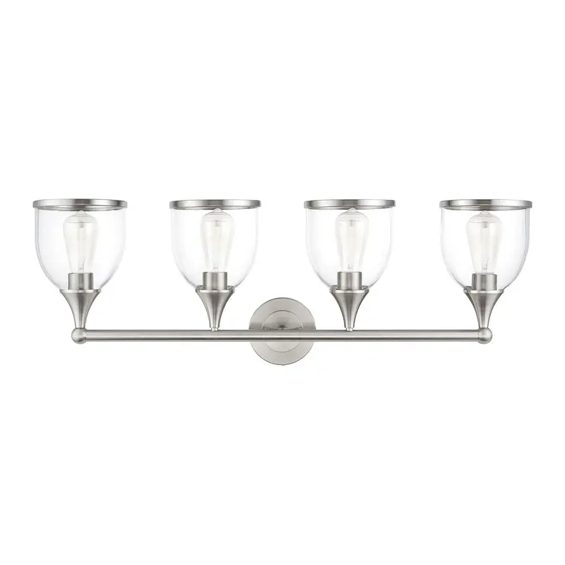 Ashridge Four Light Vanity Sconce Brushed Nickel