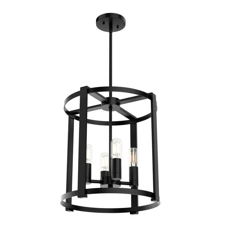Astwood Four Light Chandelier Matte Black