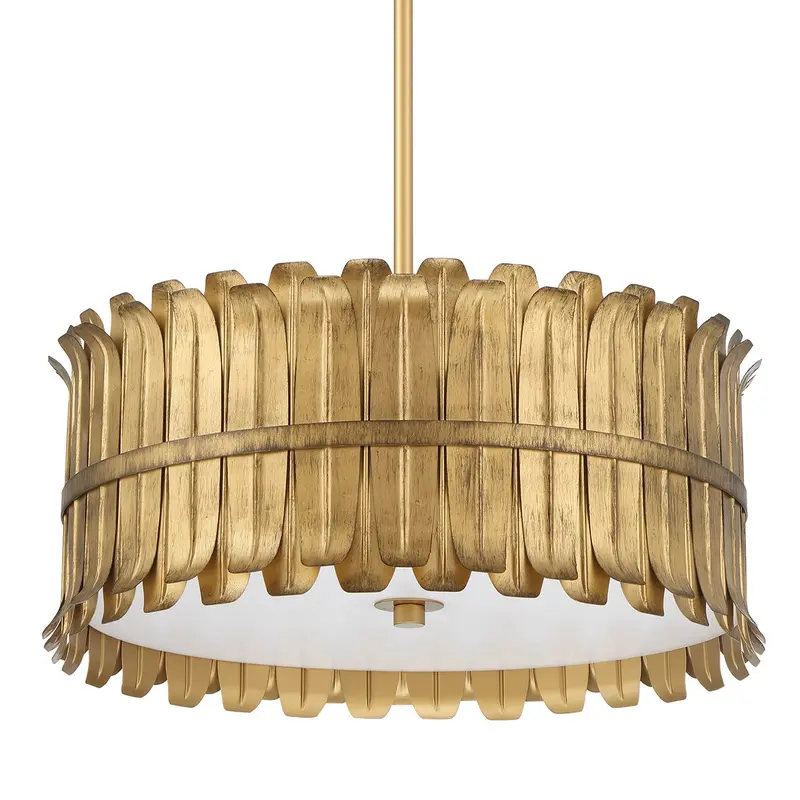Valdaz Three Light Pendant Brushed Luxe Gold