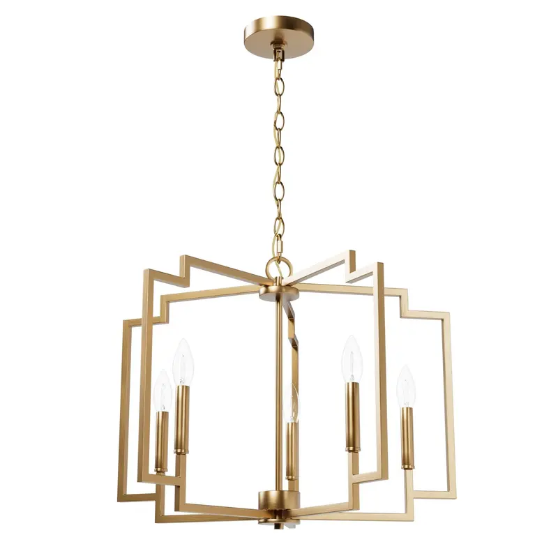Zoanne Five Light Chandelier Alturas Gold