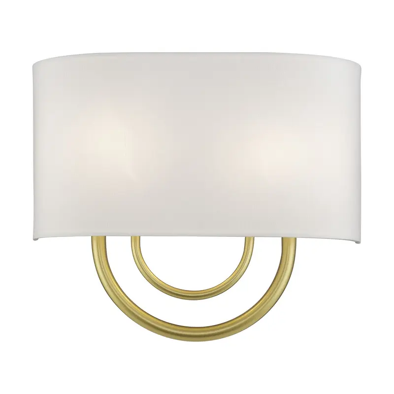 Stratton Two Light Wall Sconce Soft Gold