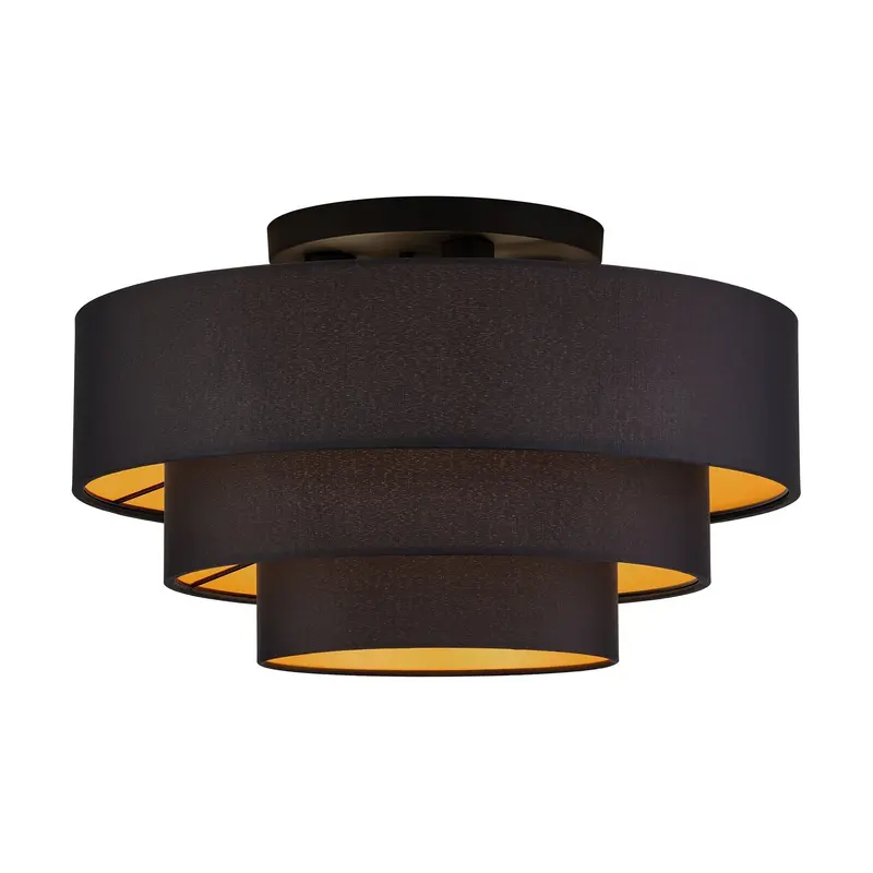 Sentosa Four Light Semi-Flush Mount Black