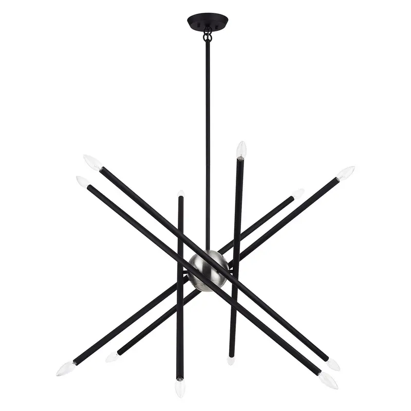 Soho 12 Light Chandelier Black