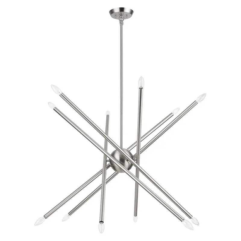 Soho 12 Light Chandelier Brushed Nickel