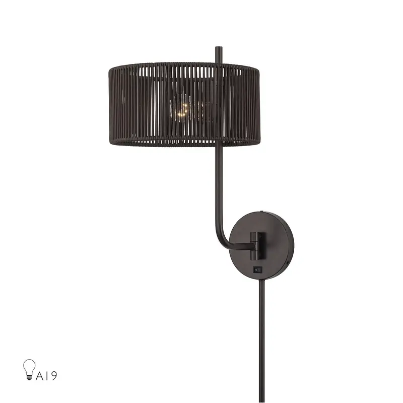 Acordia One Light Swing Arm Wall Lamp English Bronze