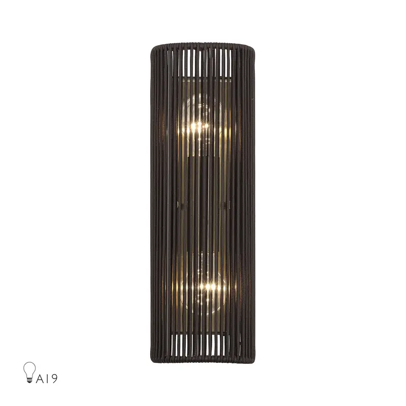 Acordia Two Light Wall Sconce Antique Brass