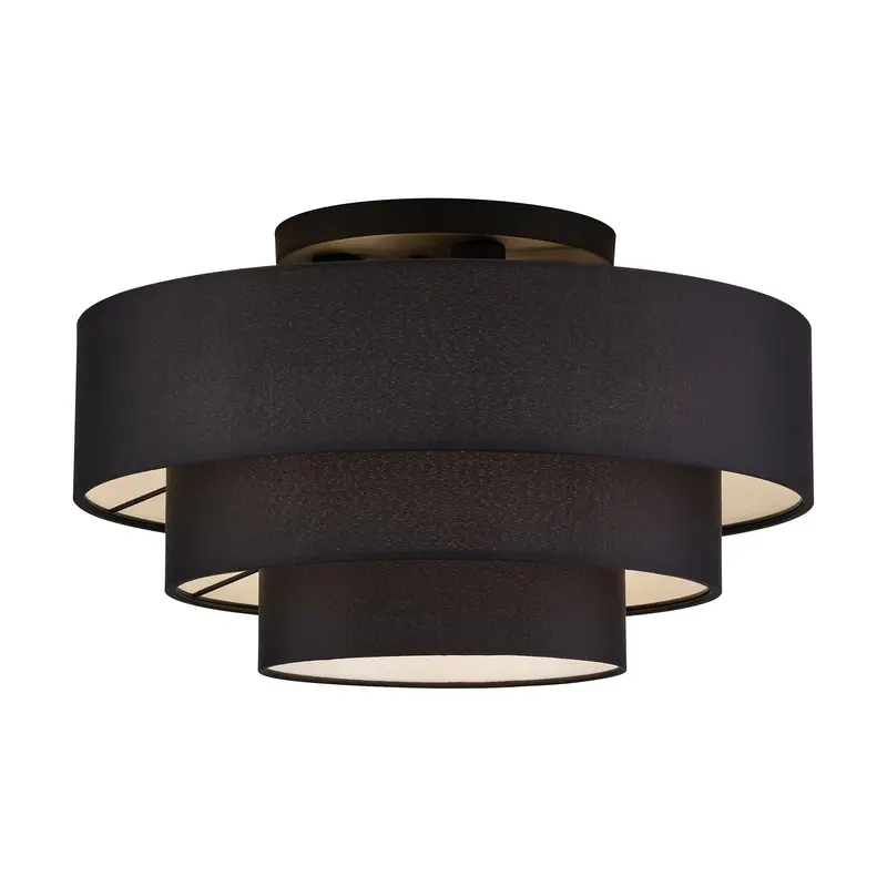 Bainbridge Four Light Semi-Flush Mount Black