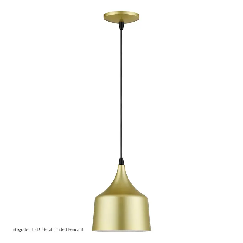 Bolita LED Pendant Soft Gold w/Black