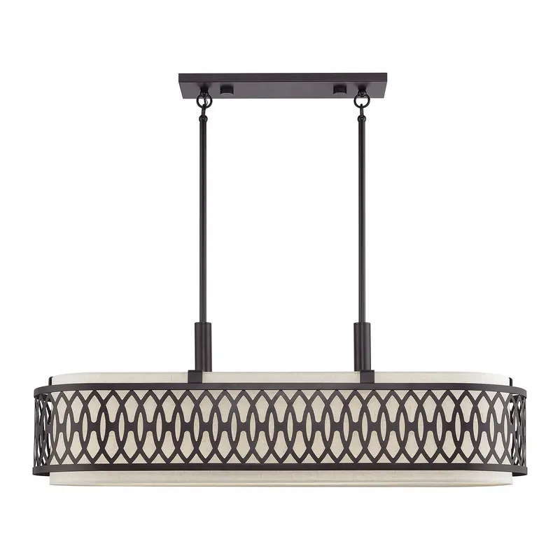 Vistaview Six Light Linear Chandelier English Bronze