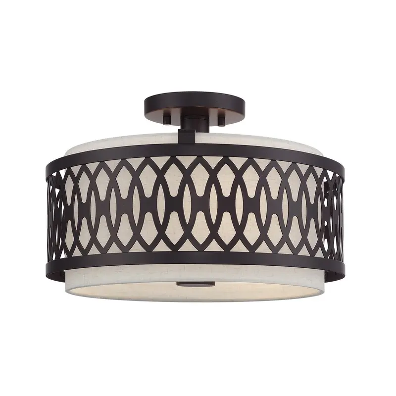 Vistaview Three Light Semi-Flush Mount English Bronze