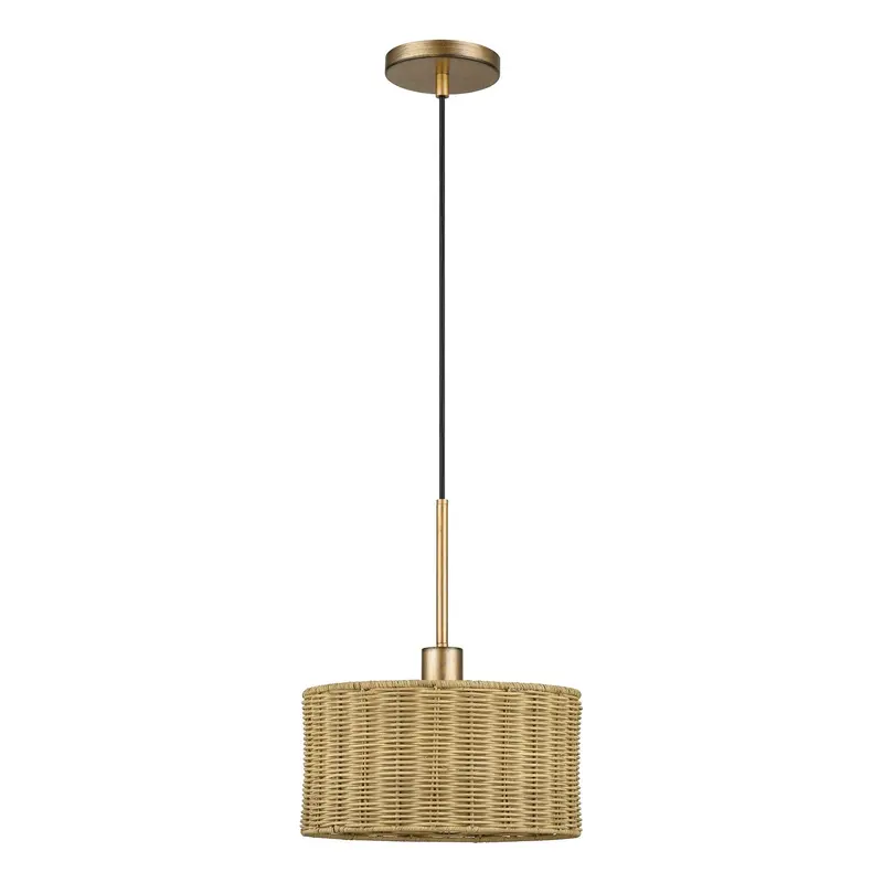 Weavington One Light Pendant Antique Gold Leaf