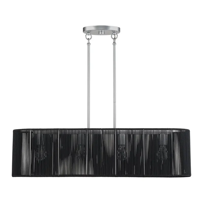 Acordia Four Light Linear Chandelier Painted Nickel