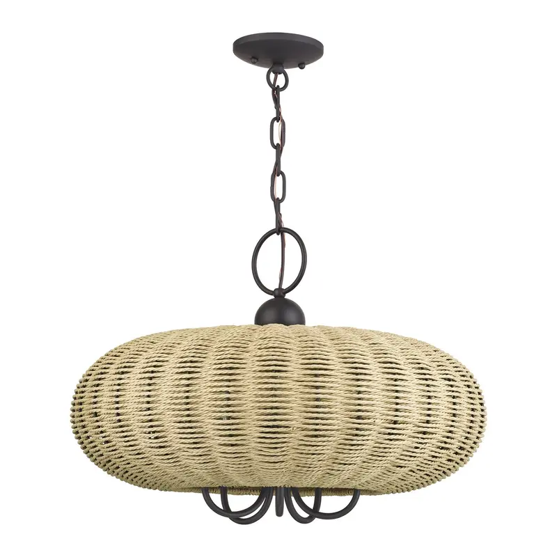 Summervine Five Light Chandelier Bronze