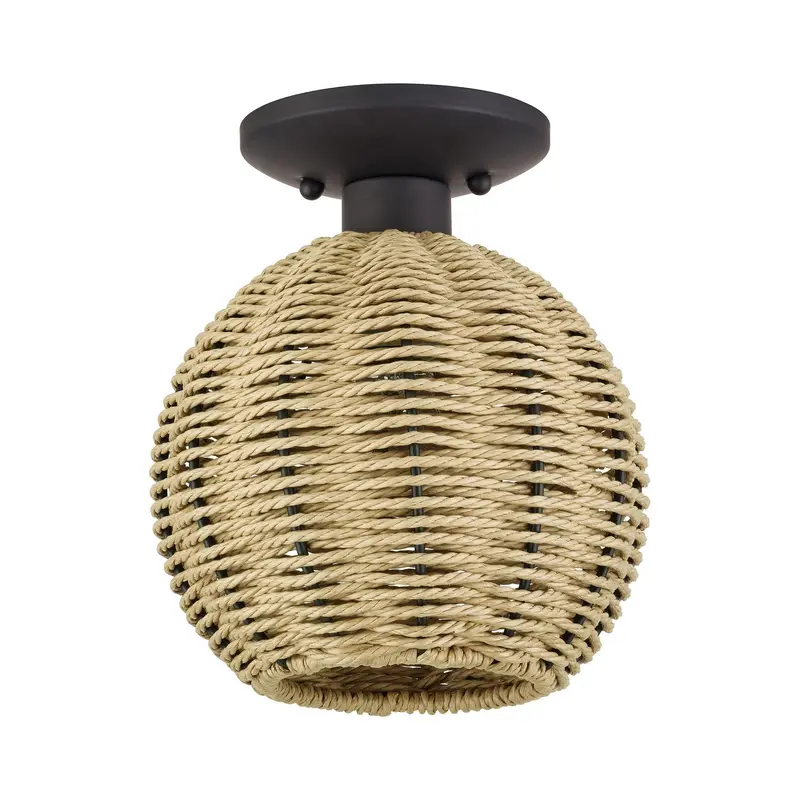 Summervine One Light Semi-Flush Mount Bronze