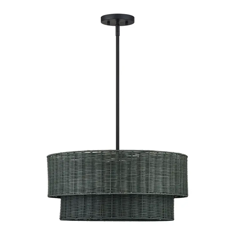 Weavington Four Light Chandelier Black