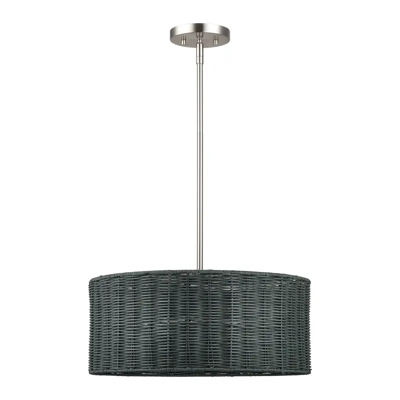 Weavington Three Light Chandelier Brushed Nickel