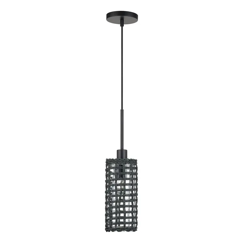 Twinewell One Light Mini Pendant Black