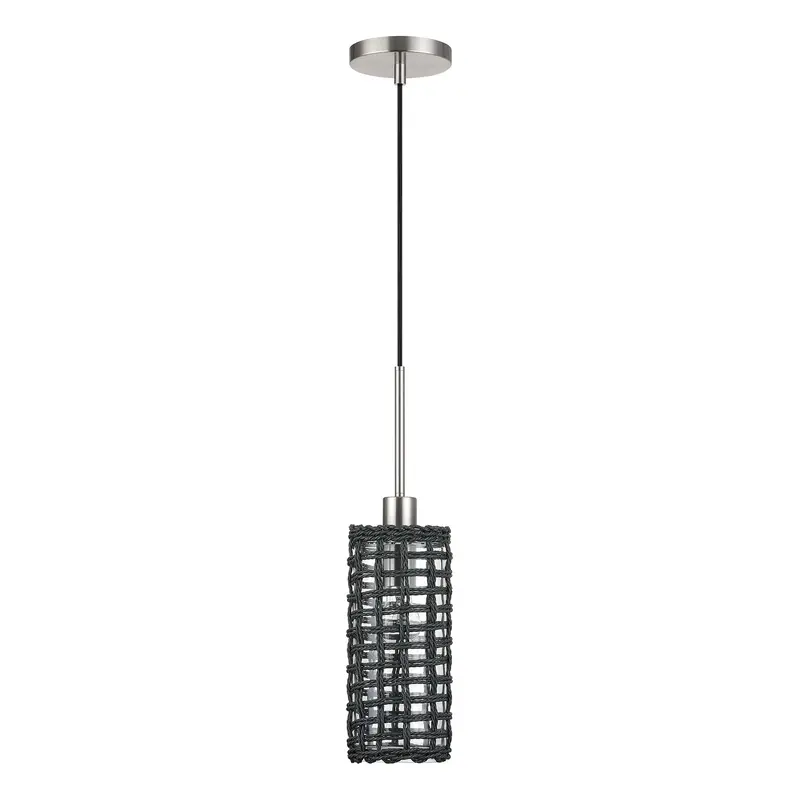 Twinewell One Light Mini Pendant Brushed Nickel