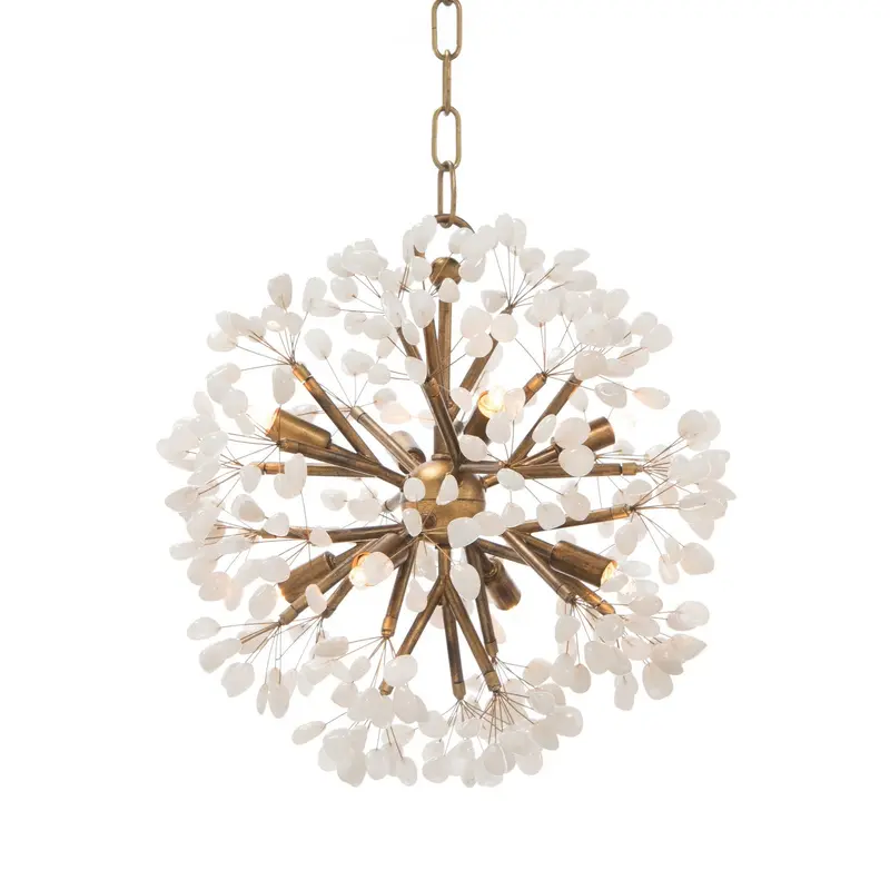 Eight Light Chandelier Antiqued